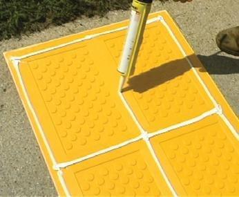 Detectable Warning Composite Surface Applied Truncated Dome Offered by DWP - Detectable Warning Panels