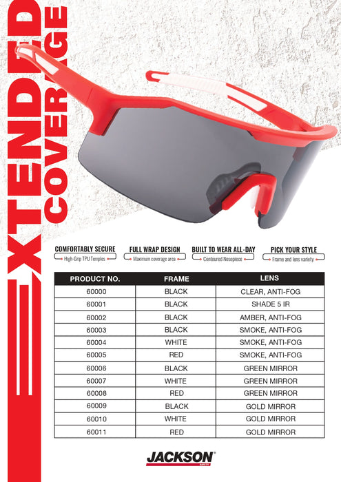 12 Pair SAFETY GLASSES - MAXVIEW - Detectable Warning Products