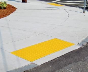 Detectable Warning Composite Cast in Place Truncated Dome Replaceable Offered by DWP - Detectable Warning Panels