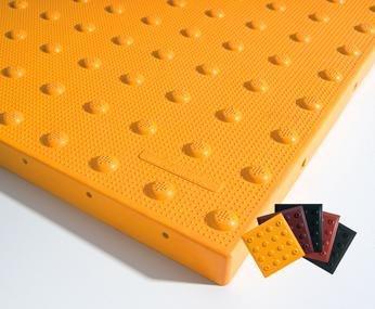Detectable Warning Composite Cast in Place Truncated Dome Pavers (NON-Replaceable) Offered by DWP - Detectable Warning Panels
