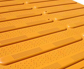 Detectable Warning Composite Cast in Place Replaceable Directional Bars Offered by DWP. - Detectable Warning Panels