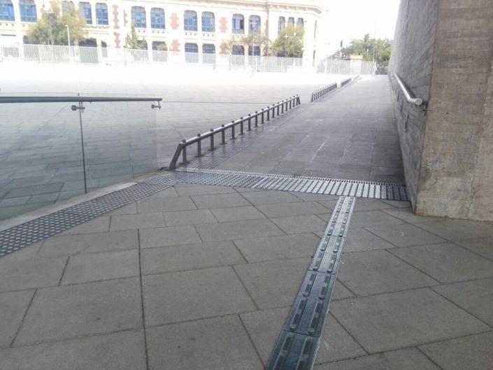 Detectable Warning Composite Cast in Place Replaceable Directional Bars Offered by DWP. - Detectable Warning Panels