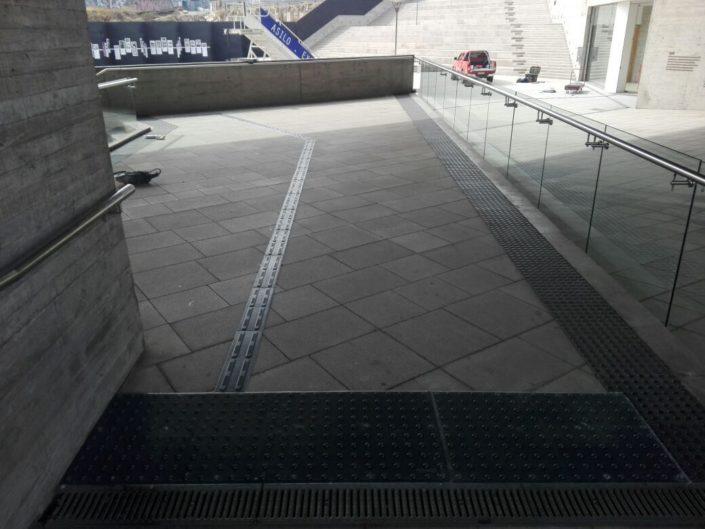 Detectable Warning Composite Cast in Place Replaceable Directional Bars Offered by DWP. - Detectable Warning Panels