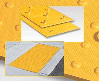 Detectable Warning Composite Cast in Place Truncated Dome Replaceable Offered by DWP - Detectable Warning Panels
