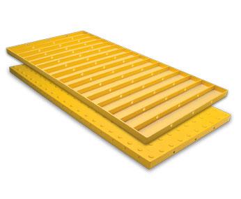 Composite WET SET Non Replaceable Detectable Warning Paver ADA